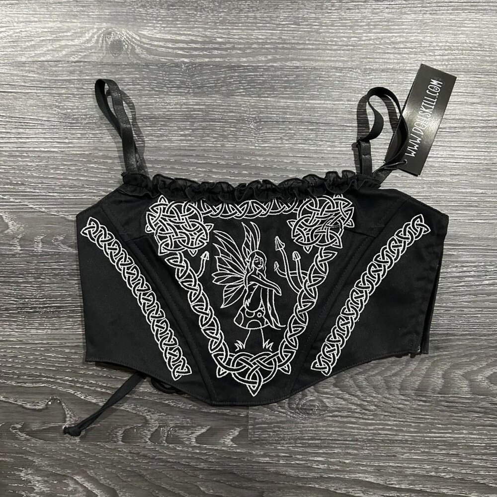 dollskill mushroom fairy crop top